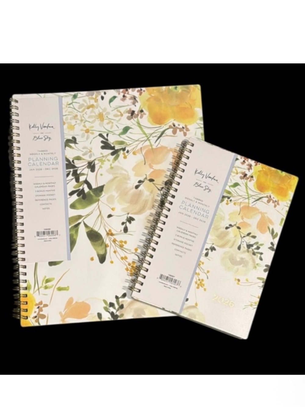 New lot of 2 Blue Sky 2026 weekly Monthly planning agendas calendars